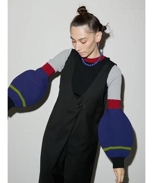 ほぼ未使用　アンスリード　UN3D.　バルーンスリーブニットトップ UN3D.（アンスリード）の「BALLOON SLEEVE KNIT TOP / バルーン