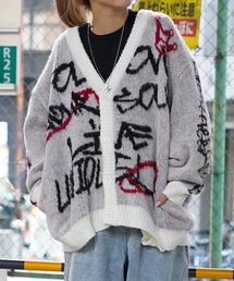 1111clothing（ワンフォークロージング）の「総柄ジャガード 起毛カーディガン / All-over Jacquard Brushed Cardigan（カーディガン/ボレロ・メンズ）」