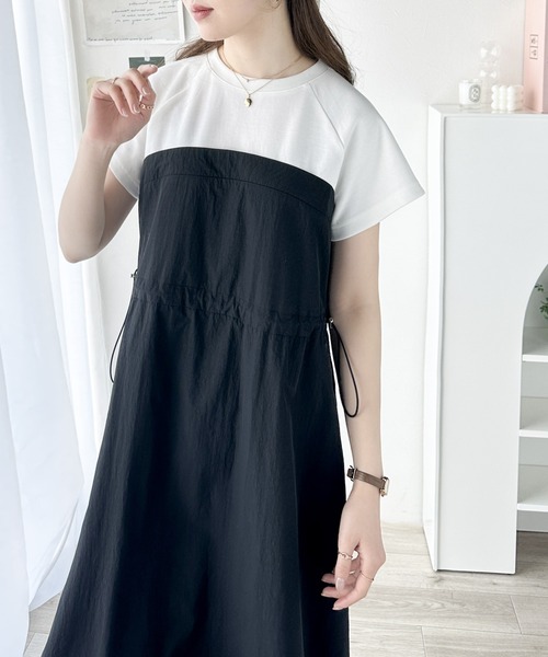 新品 ビスチェ ドッキング ワンピース 白 新品 ビスチェ ドッキング ワンピース 白の通販 by ♥♡プロフ