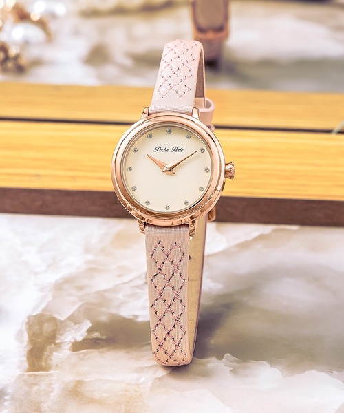 WORLD WIDE WATCH(ワールドワイドウォッチ)の「Peche Perle/ペシュペール Quilting Bijou Collection 腕時計 PEC-PP003002 レディース(アナログ腕時計・レディース・アイボリー・FREE)」の8枚目の写真