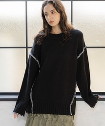 LAKOLE | 3ゲージハンドステッチ風プルオーバー / 995960(ニット/セーター)