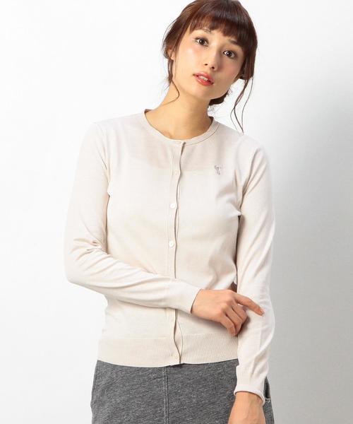 coen（コーエン）の「ニットソーカーディガン15SS ２（カーディガン/ボレロ・レディース・オフホワイト/ワインレッド/ケリー/ライトブルー・MEDIUM/LARGE）」の2枚目の写真