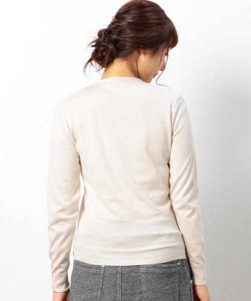 coen（コーエン）の「ニットソーカーディガン15SS ２（カーディガン/ボレロ・レディース・オフホワイト/ワインレッド/ケリー/ライトブルー・MEDIUM/LARGE）」の13枚目の写真