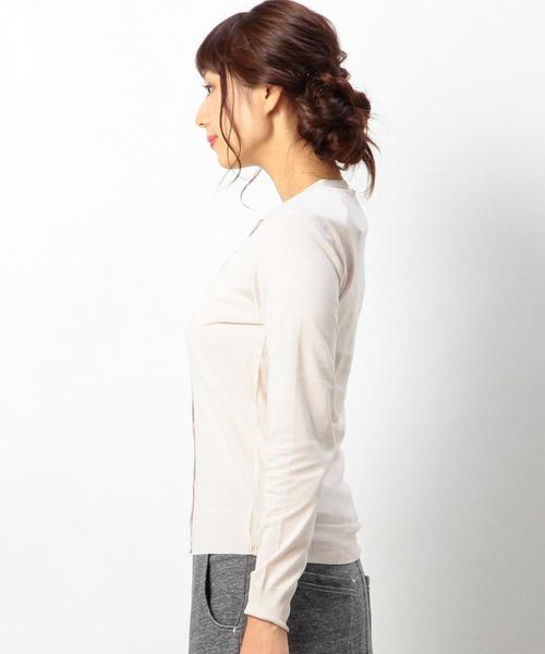 coen（コーエン）の「ニットソーカーディガン15SS ２（カーディガン/ボレロ・レディース・オフホワイト/ワインレッド/ケリー/ライトブルー・MEDIUM/LARGE）」の15枚目の写真