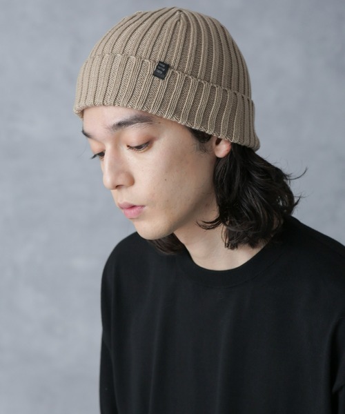 RACAL（ラカル）の「RACAL/別注 standard knit cap（ニットキャップ/ビーニー・メンズ・ラベンダー/モカ/イエロー/チャコール/ブルー系その他・FREE）」の3枚目の写真