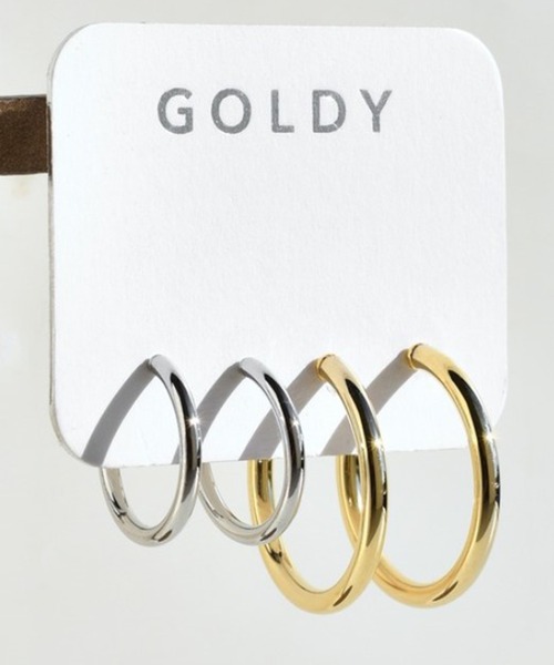 GOLDY(ゴールディ)の「【GOLDY】ベーシック ライン メタル セット イヤリング "1" / 2190601 CS-2311※(イヤリング・レディース・マルチ/ゴールド/シルバー・FREE)」の15枚目の写真