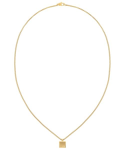 【セール】「Calvin Klein/カルバンクライン」ミニマリスティク スクェアーズ - メンズ GP ネックレス(ネックレス)|Calvin Klein(カルバン・クライン)