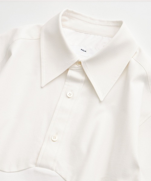【超美品】TOGA PULLA Taffeta pleats shirt 36 TOGA PULLA（トーガ プルラ）の「【TOGA PULLA/トーガプルラ】Taffeta