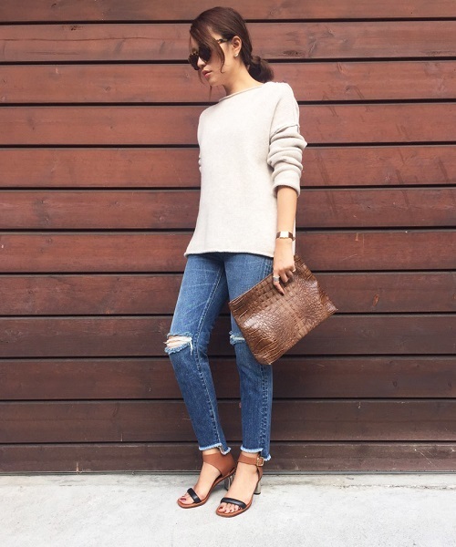 TODAYFUL（トゥデイフル）の「Samantha'sデニム（デニムパンツ・レディース・ブルー・23inch/24inch/25inch/26inch）」の11枚目の写真