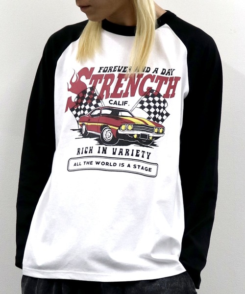 Starting Over（スターティングオーバー）の「ラグラン ロゴ プリント ロングスリーブTシャツ/リンガー ロンT（Tシャツ/カットソー・メンズ・ベージュ系その他/ホワイト系その他2/ホワイト/グレー系その他/グレー系その他2/ホワイト系その他/ベージュ/ベージュ系その他2/アッシュグレー・XL/L/M）」の17枚目の写真