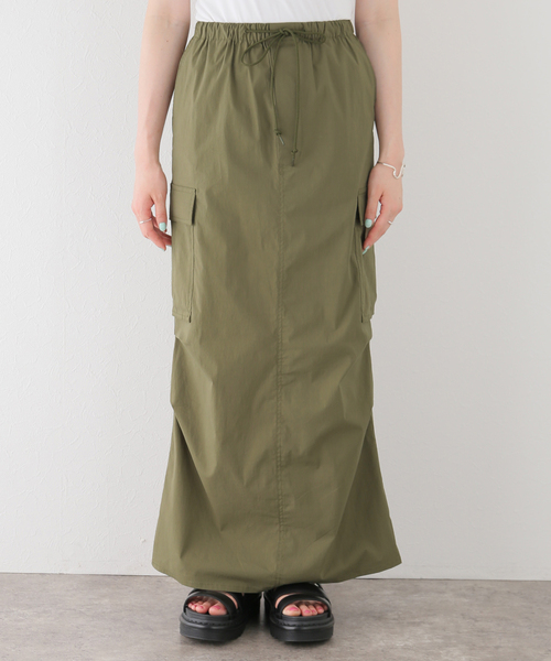 JOINT WORKS(ジョイントワークス)の「ミニリップカーゴマキシスカート(スカート・レディース・ブラック/カーキ/ホワイト/グレー・SMALL/MEDIUM)」の15枚目の写真