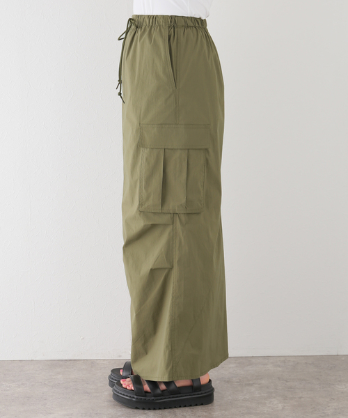 JOINT WORKS(ジョイントワークス)の「ミニリップカーゴマキシスカート(スカート・レディース・ブラック/カーキ/ホワイト/グレー・SMALL/MEDIUM)」の14枚目の写真