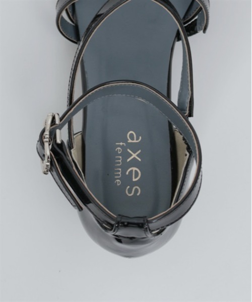 axes femme(アクシーズファム)の「クロスストラップパンプス(パンプス・レディース・グリーン/ブラック/グレイッシュベージュ・MEDIUM/LARGE)」の19枚目の写真