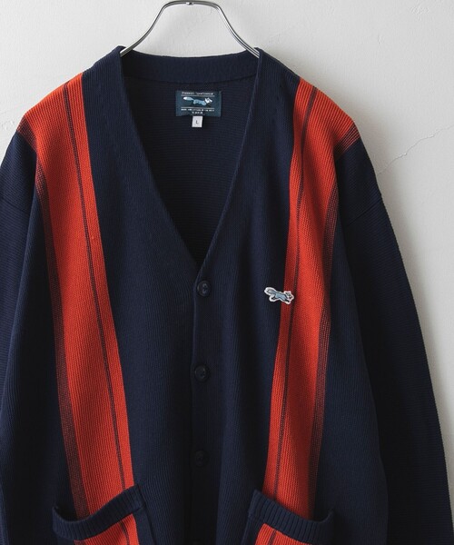 PENNEYS（ぺニーズ）の「PENNEYS（ぺニーズ）別注Vネックガーターニットカーディガン（WEB限定カラー）（カーディガン/ボレロ・メンズ・その他2/オフホワイト/グレー/その他1/ブラック/コバルトブルー/ケリーグリーン・XL/L/M/S）」の7枚目の写真