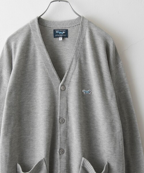 PENNEYS（ぺニーズ）の「PENNEYS（ぺニーズ）別注Vネックガーターニットカーディガン（WEB限定カラー）（カーディガン/ボレロ・メンズ・その他2/オフホワイト/グレー/その他1/ブラック/コバルトブルー/ケリーグリーン・XL/L/M/S）」の3枚目の写真