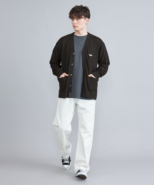 PENNEYS（ぺニーズ）の「PENNEYS（ぺニーズ）別注Vネックガーターニットカーディガン（WEB限定カラー）（カーディガン/ボレロ・メンズ・その他2/オフホワイト/グレー/その他1/ブラック/コバルトブルー/ケリーグリーン・XL/L/M/S）」の21枚目の写真