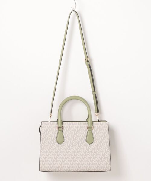 MICHAEL KORS(マイケルコース)の「SHEILA センタージップ サッチェル ミディアム - MKシグネチャー(ハンドバッグ・レディース・グリーン系その他・FREE)」の2枚目の写真