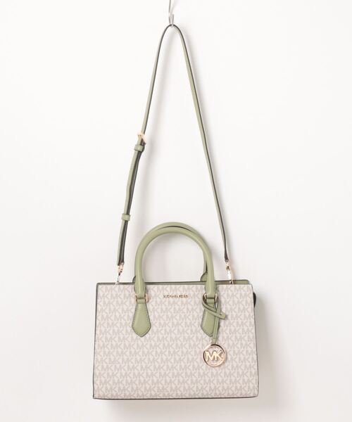 MICHAEL KORS(マイケルコース)の「SHEILA センタージップ サッチェル ミディアム - MKシグネチャー(ハンドバッグ・レディース・グリーン系その他・FREE)」の5枚目の写真