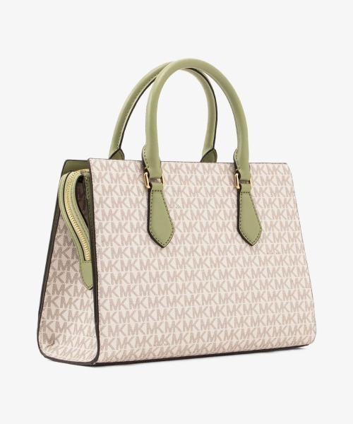 MICHAEL KORS(マイケルコース)の「SHEILA センタージップ サッチェル ミディアム - MKシグネチャー(ハンドバッグ・レディース・グリーン系その他・FREE)」の4枚目の写真