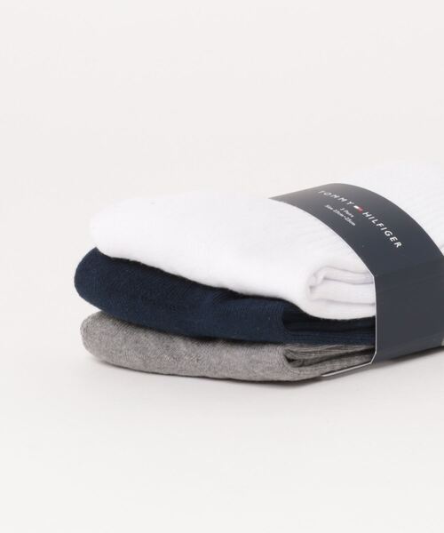 TOMMY HILFIGER(トミーヒルフィガー)の「TOMMY HILFIGER/トミーヒルフィガー ブランド ロゴ 抗菌防臭 足底パイル 靴下 クルーソックス 3足セット 23cm 24cm 25cm(ソックス/靴下・レディース・ブラック/その他2/その他1・23~25cm)」の21枚目の写真