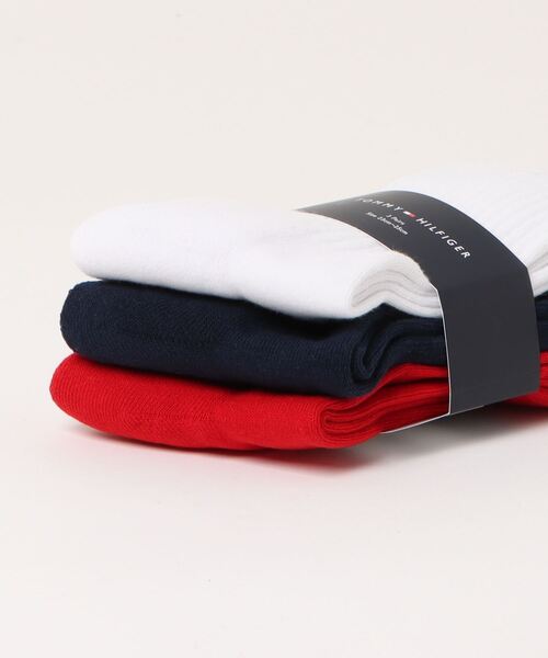 TOMMY HILFIGER(トミーヒルフィガー)の「TOMMY HILFIGER/トミーヒルフィガー ブランド ロゴ 抗菌防臭 足底パイル 靴下 クルーソックス 3足セット 23cm 24cm 25cm(ソックス/靴下・レディース・ブラック/その他2/その他1・23~25cm)」の22枚目の写真