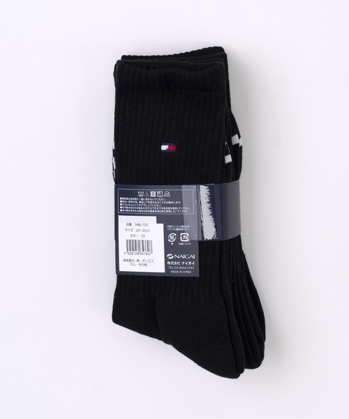 TOMMY HILFIGER(トミーヒルフィガー)の「TOMMY HILFIGER/トミーヒルフィガー ブランド ロゴ 抗菌防臭 足底パイル 靴下 クルーソックス 3足セット 23cm 24cm 25cm(ソックス/靴下・レディース・ブラック/その他2/その他1・23~25cm)」の10枚目の写真