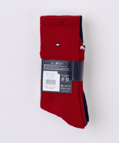 TOMMY HILFIGER(トミーヒルフィガー)の「TOMMY HILFIGER/トミーヒルフィガー ブランド ロゴ 抗菌防臭 足底パイル 靴下 クルーソックス 3足セット 23cm 24cm 25cm(ソックス/靴下・レディース・ブラック/その他2/その他1・23~25cm)」の20枚目の写真