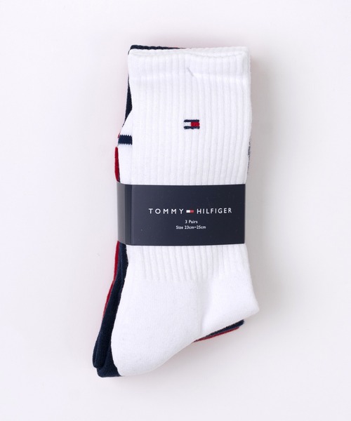 TOMMY HILFIGER(トミーヒルフィガー)の「TOMMY HILFIGER/トミーヒルフィガー ブランド ロゴ 抗菌防臭 足底パイル 靴下 クルーソックス 3足セット 23cm 24cm 25cm(ソックス/靴下・レディース・ブラック/その他2/その他1・23~25cm)」の19枚目の写真