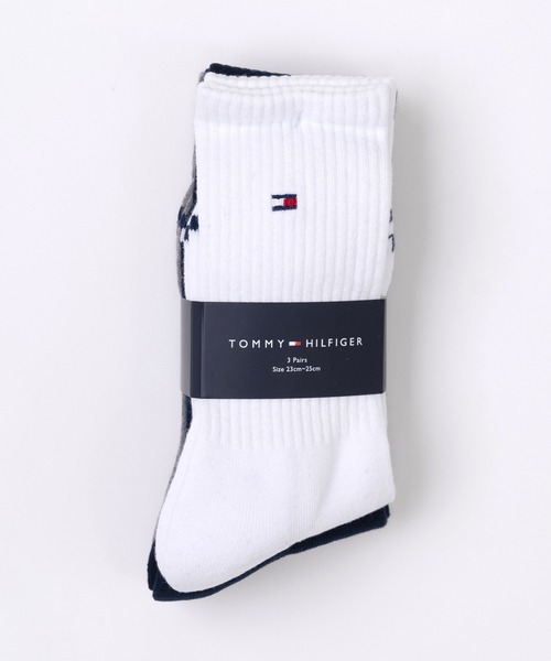TOMMY HILFIGER(トミーヒルフィガー)の「TOMMY HILFIGER/トミーヒルフィガー ブランド ロゴ 抗菌防臭 足底パイル 靴下 クルーソックス 3足セット 23cm 24cm 25cm(ソックス/靴下・レディース・ブラック/その他2/その他1・23~25cm)」の14枚目の写真