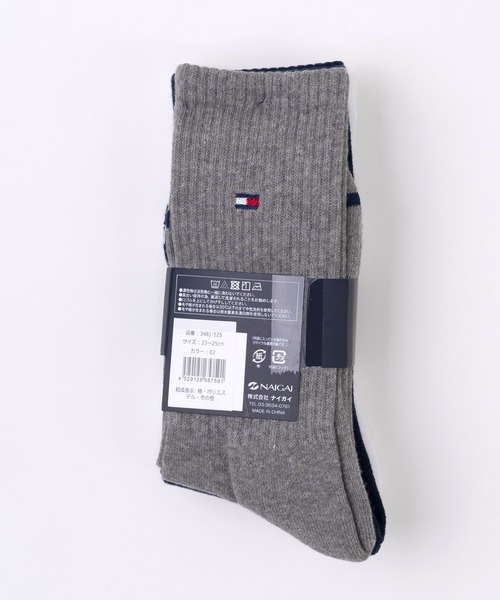 TOMMY HILFIGER(トミーヒルフィガー)の「TOMMY HILFIGER/トミーヒルフィガー ブランド ロゴ 抗菌防臭 足底パイル 靴下 クルーソックス 3足セット 23cm 24cm 25cm(ソックス/靴下・レディース・ブラック/その他2/その他1・23~25cm)」の15枚目の写真