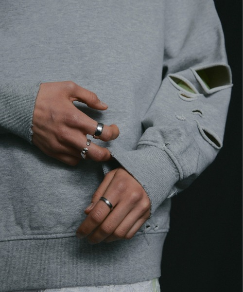 led.tokyo(レッドトウキョウ)の「【led.tokyo】DAMAGE SWEAT(スウェット・レディース・グレー/ピンク/レッド・FREE)」の9枚目の写真