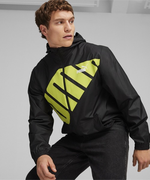 PUMA(プーマ)の「PUMA プーマ メンズ フーデッド ウィンドブレーカー(ブルゾン・メンズ・ブラック/ネイビー・SMALL/MEDIUM/LARGE/XX-LARGE/X-LARGE)」の2枚目の写真