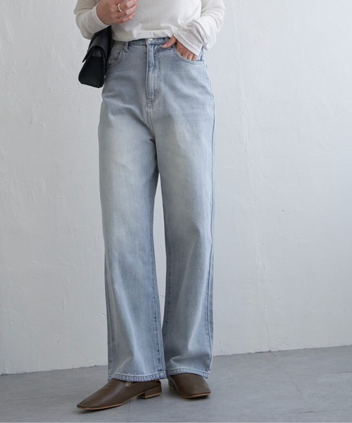 ポケット加工ストレートデニムパンツ（デニムパンツ）｜notch.（ノッチ