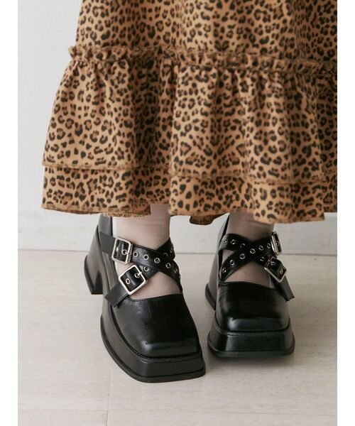 jouetie（ジュエティ）の「プラットフォームバレエシューズ（バレエシューズ・レディース・ブラック/シルバー・MEDIUM/LARGE）」の5枚目の写真