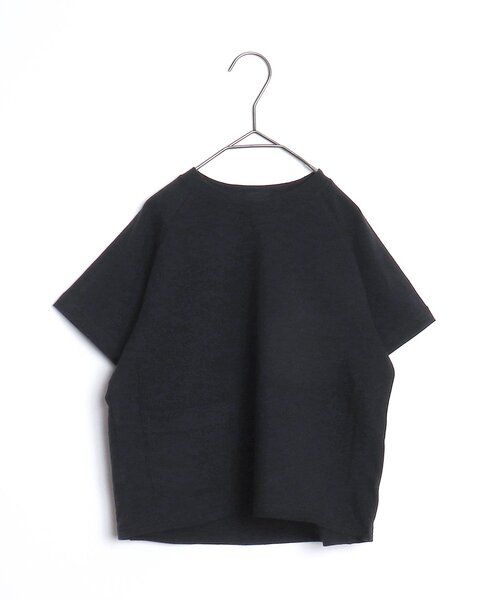 p.premier（ピードットプルミエ）の「イロチ買いしたいシンプルラグラン半袖Tシャツ（Tシャツ/カットソー・キッズ・クリーム/グレー/オフホワイト/ブラック/サックスブルー/グリーン/オレンジ・80/90/100/110/120/130/140）」の3枚目の写真