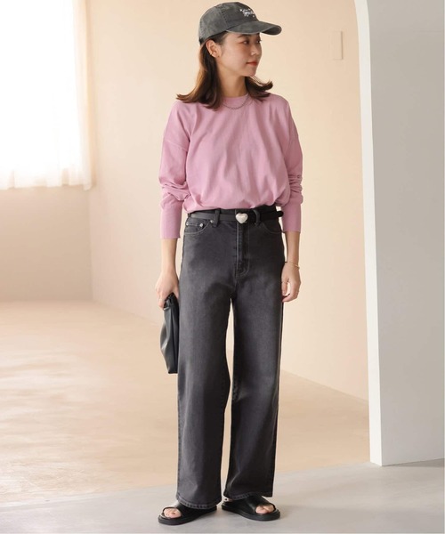 JOURNAL STANDARD relume(ジャーナルスタンダード レリューム)の「《追加3》ストレッチデニムストレート 5ポケット(デニムパンツ・レディース・チャコールグレー/ブルー系その他・36/38/40)」の3枚目の写真