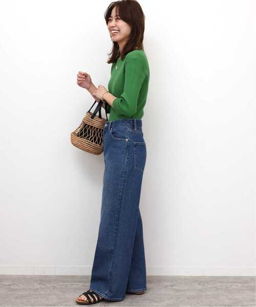 パンツ デニム ジーンズ 「追加3」ストレッチデニムストレート 5ポケット レディース FRAMeWORK｜≪追加・ベストセラー≫デニムストレートパンツ3 | Rakuten