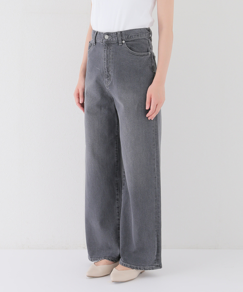 パンツ デニム ジーンズ 「追加3」ストレッチデニムストレート 5ポケット レディース FRAMeWORK｜≪追加・ベストセラー≫デニムストレートパンツ3 | Rakuten