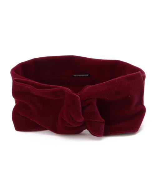 BEAMS BOY（ビームスボーイ）の「BEAMS BOY / ベロアリボン ヘアバンド（ヘアバンド・レディース・ブラウン/ワイン/ネイビー・ONE SIZE）」の7枚目の写真
