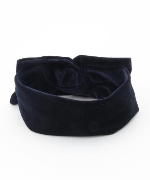 BEAMS BOY（ビームスボーイ）の「BEAMS BOY / ベロアリボン ヘアバンド（ヘアバンド・レディース・ブラウン/ワイン/ネイビー・ONE SIZE）」の4枚目の写真