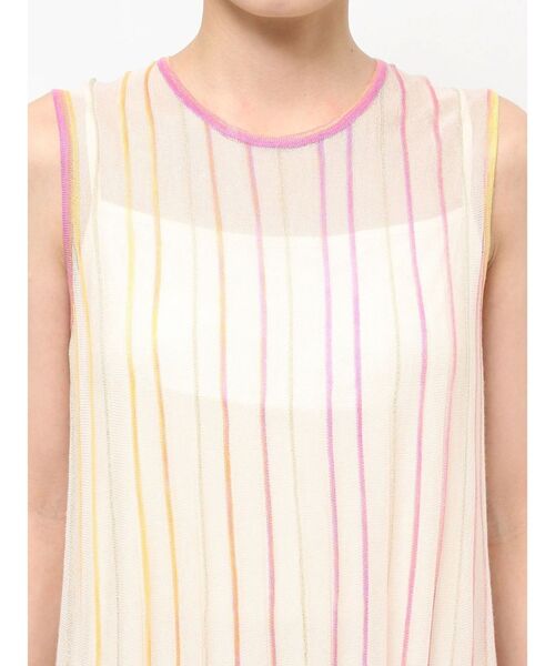 LAGUNAMOON（ラグナムーン）の「ラメレインボーニットワンピース（ワンピース・レディース・グリーン/アイボリー/オレンジ・MEDIUM/SMALL）」の22枚目の写真