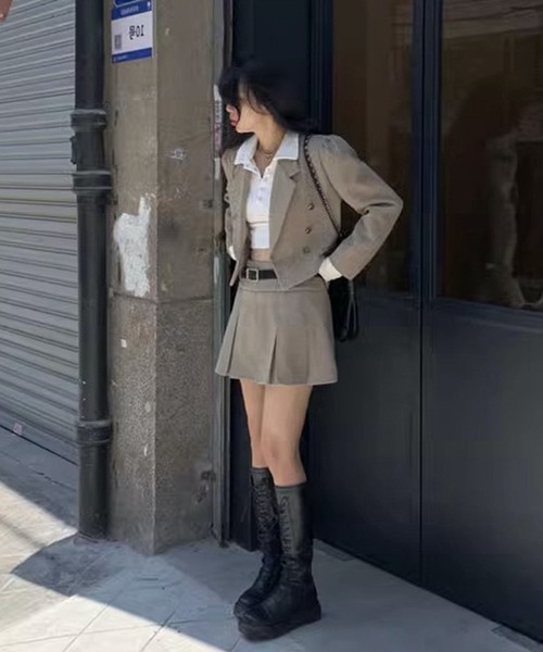 HALEY PESCA(ヘーリーペスカ)の「HALEY PESCA/無地ポロカットソー(Tシャツ/カットソー・レディース・グレー/ホワイト/ブラック・MEDIUM/SMALL/LARGE)」の5枚目の写真