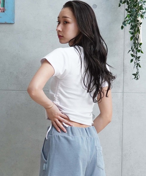 RVCA（ルーカ）の「【ムラサキスポーツ限定】RVCA/ルーカ 半袖Tシャツ/チビT ワッペンロゴ BE043-P23（Tシャツ/カットソー・レディース・ホワイト/ブラック・M/S）」の5枚目の写真