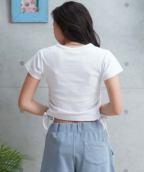 RVCA（ルーカ）の「【ムラサキスポーツ限定】RVCA/ルーカ 半袖Tシャツ/チビT ワッペンロゴ BE043-P23（Tシャツ/カットソー・レディース・ホワイト/ブラック・M/S）」の6枚目の写真