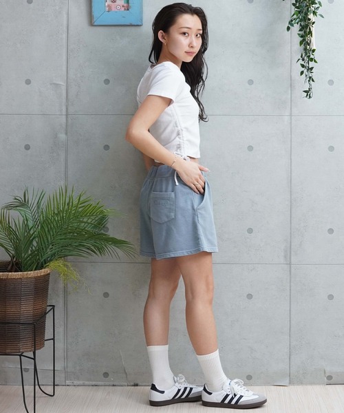 RVCA（ルーカ）の「【ムラサキスポーツ限定】RVCA/ルーカ 半袖Tシャツ/チビT ワッペンロゴ BE043-P23（Tシャツ/カットソー・レディース・ホワイト/ブラック・M/S）」の11枚目の写真