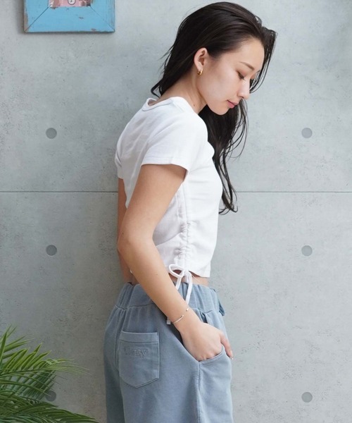 RVCA（ルーカ）の「【ムラサキスポーツ限定】RVCA/ルーカ 半袖Tシャツ/チビT ワッペンロゴ BE043-P23（Tシャツ/カットソー・レディース・ホワイト/ブラック・M/S）」の7枚目の写真
