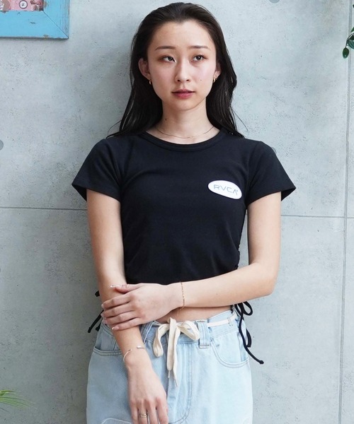 RVCA（ルーカ）の「【ムラサキスポーツ限定】RVCA/ルーカ 半袖Tシャツ/チビT ワッペンロゴ BE043-P23（Tシャツ/カットソー・レディース・ホワイト/ブラック・M/S）」の14枚目の写真