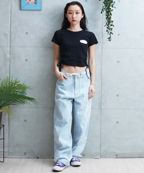 RVCA（ルーカ）の「【ムラサキスポーツ限定】RVCA/ルーカ 半袖Tシャツ/チビT ワッペンロゴ BE043-P23（Tシャツ/カットソー・レディース・ホワイト/ブラック・M/S）」の18枚目の写真
