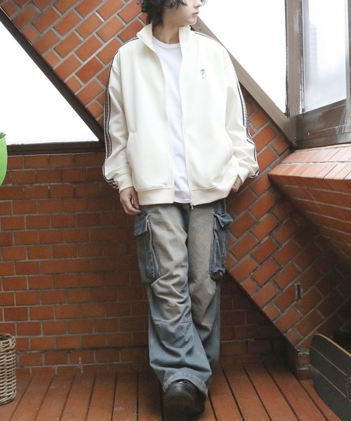 ８(eight)（エイト）の「トラックジャケット（ジャージ・メンズ・ベージュ系その他2/ブラック/ベージュ系その他/ワイン・MEDIUM/LARGE）」の17枚目の写真