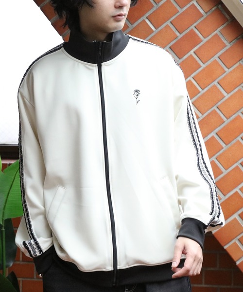 ８(eight)（エイト）の「トラックジャケット（ジャージ・メンズ・ベージュ系その他2/ブラック/ベージュ系その他/ワイン・MEDIUM/LARGE）」の19枚目の写真